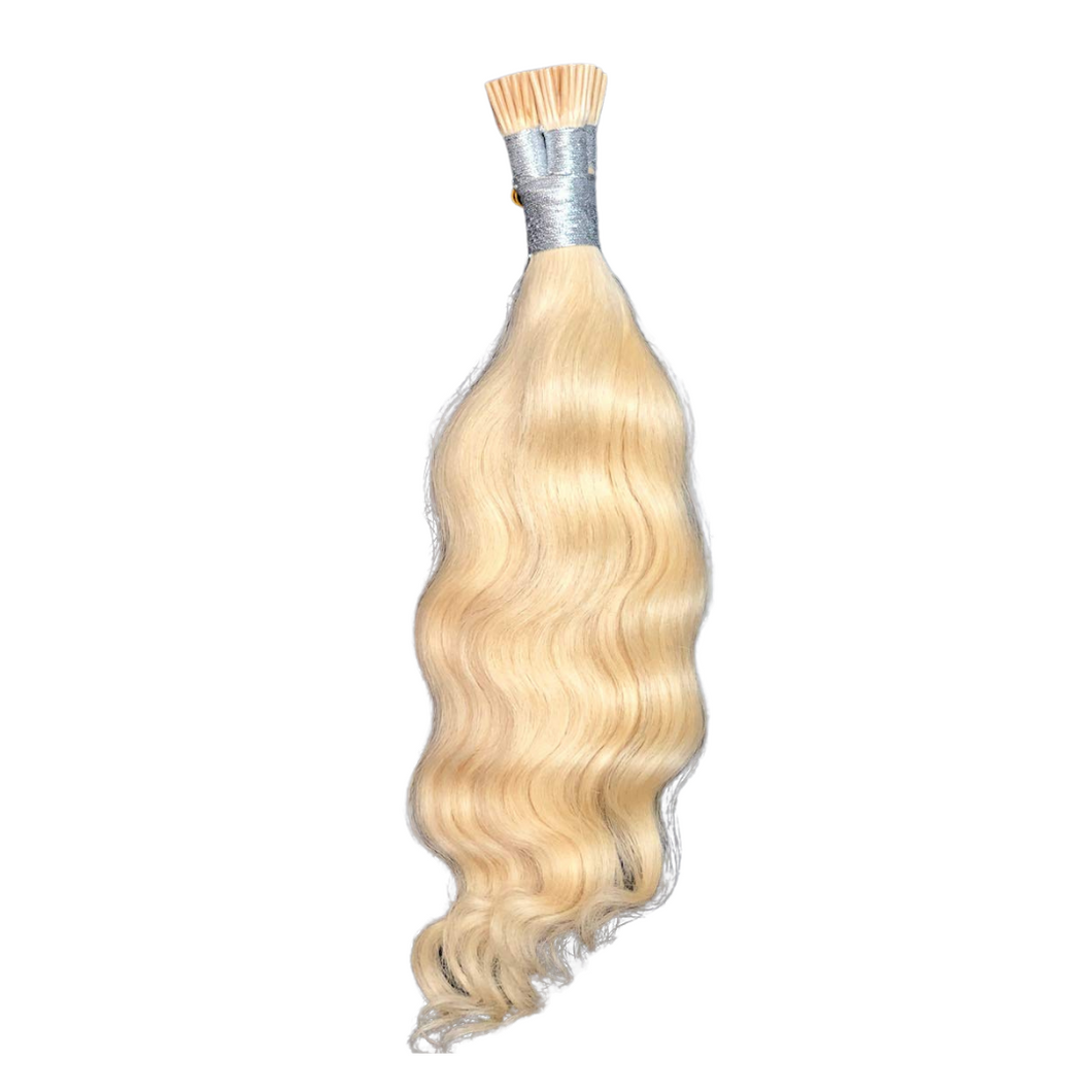 Blonde Indian Natural Loose Wave I-Tips